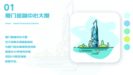 廈門建筑圖標設計